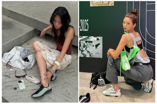 他们怎么都开始放弃厚底鞋，选择越来越薄的薄底鞋(图21)