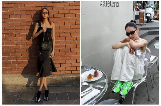 他们怎么都开始放弃厚底鞋，选择越来越薄的薄底鞋(图26)