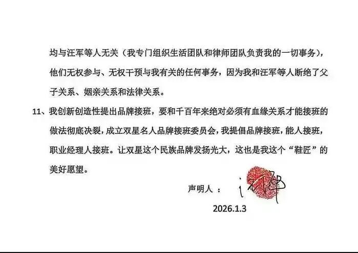 双星名人股权纷争：权力传承之殇(图5)