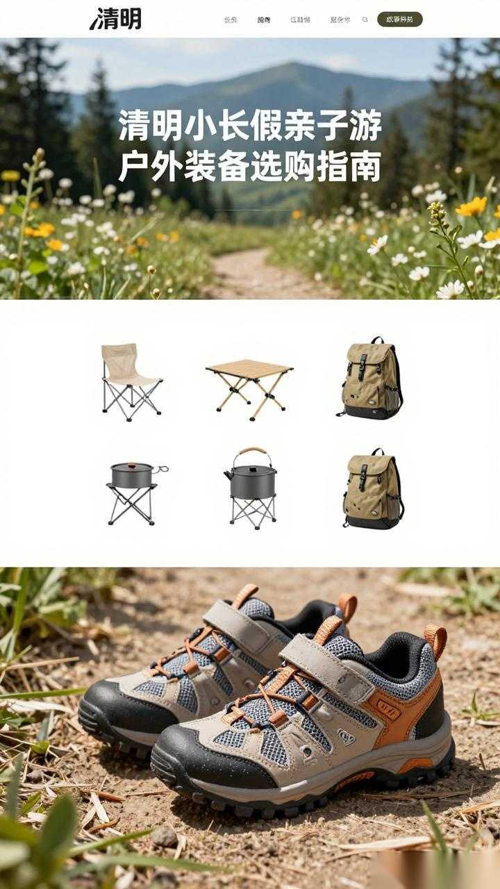 清明亲子游户外装备选型全攻略