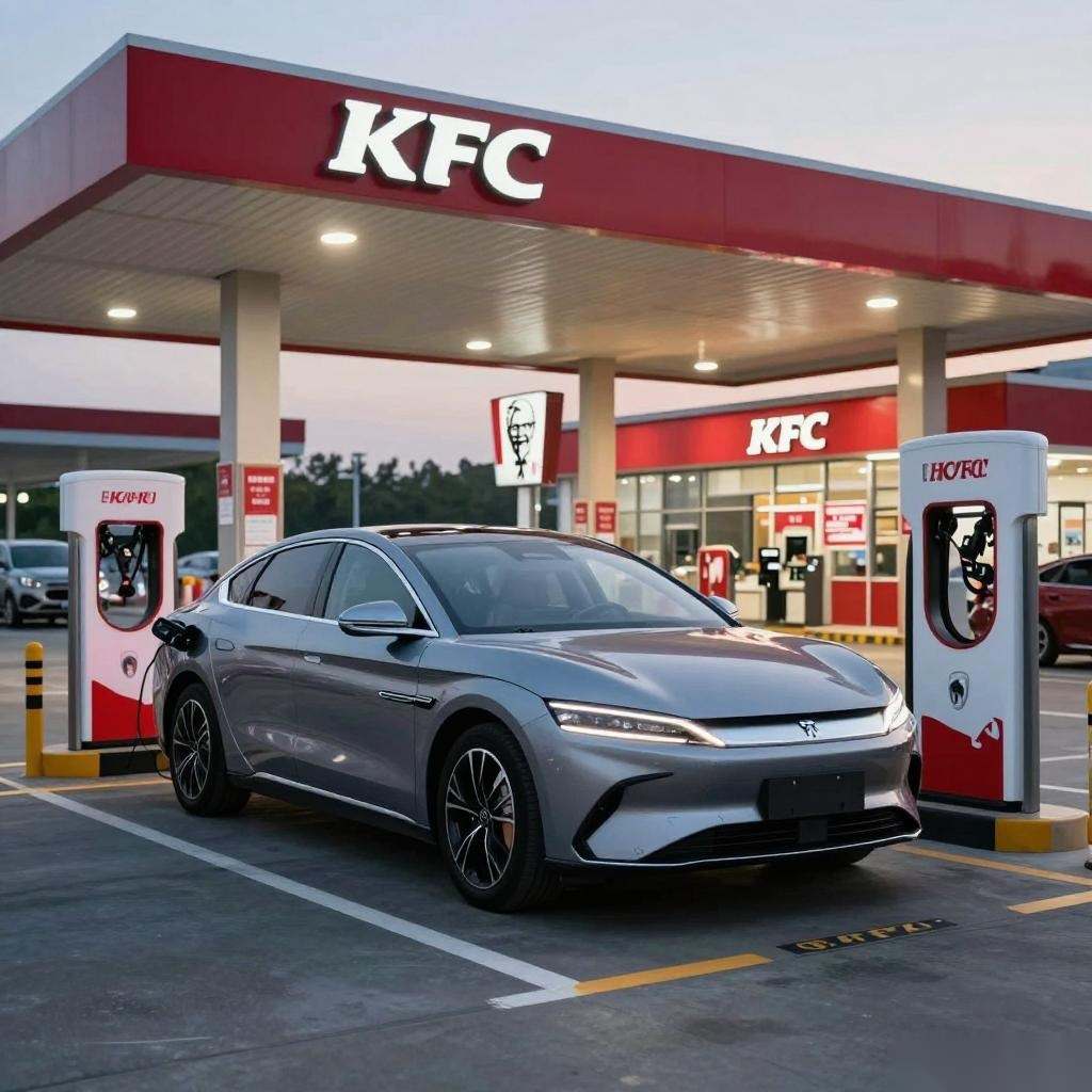 比亚迪KFC合作闪充：9分钟重塑亲子长途旅行体验？