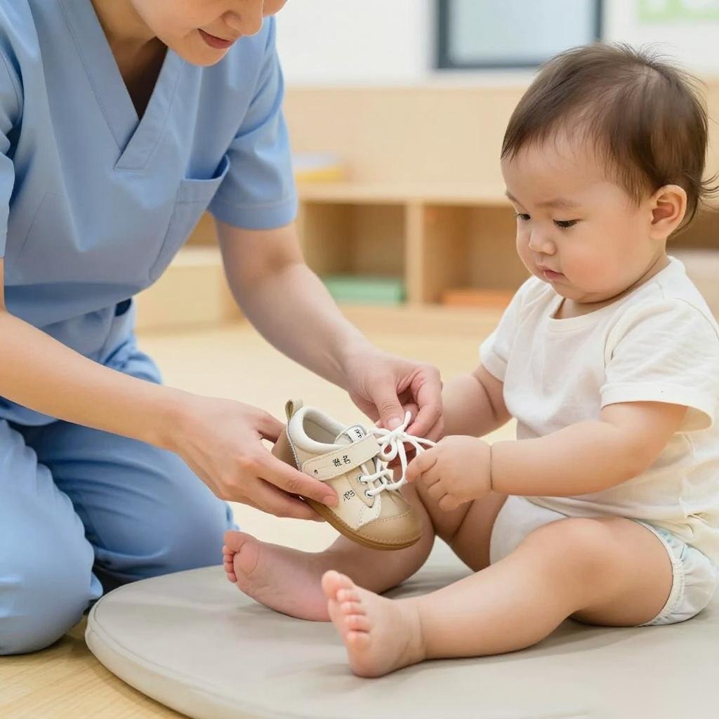 江陵公立托育园开创0-3岁婴幼儿看护新模式，防滑学步鞋提升安全保障