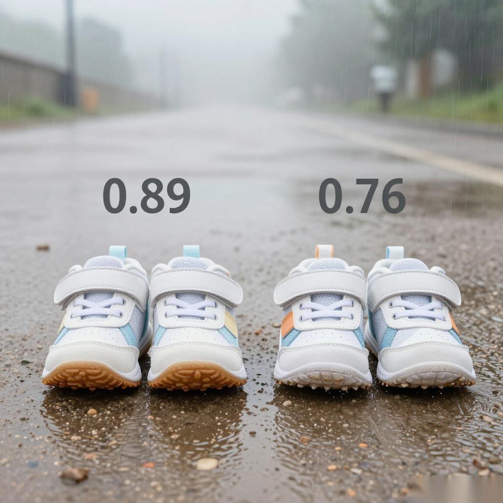 江西强对流选学步鞋？防滑系数＞0.85！