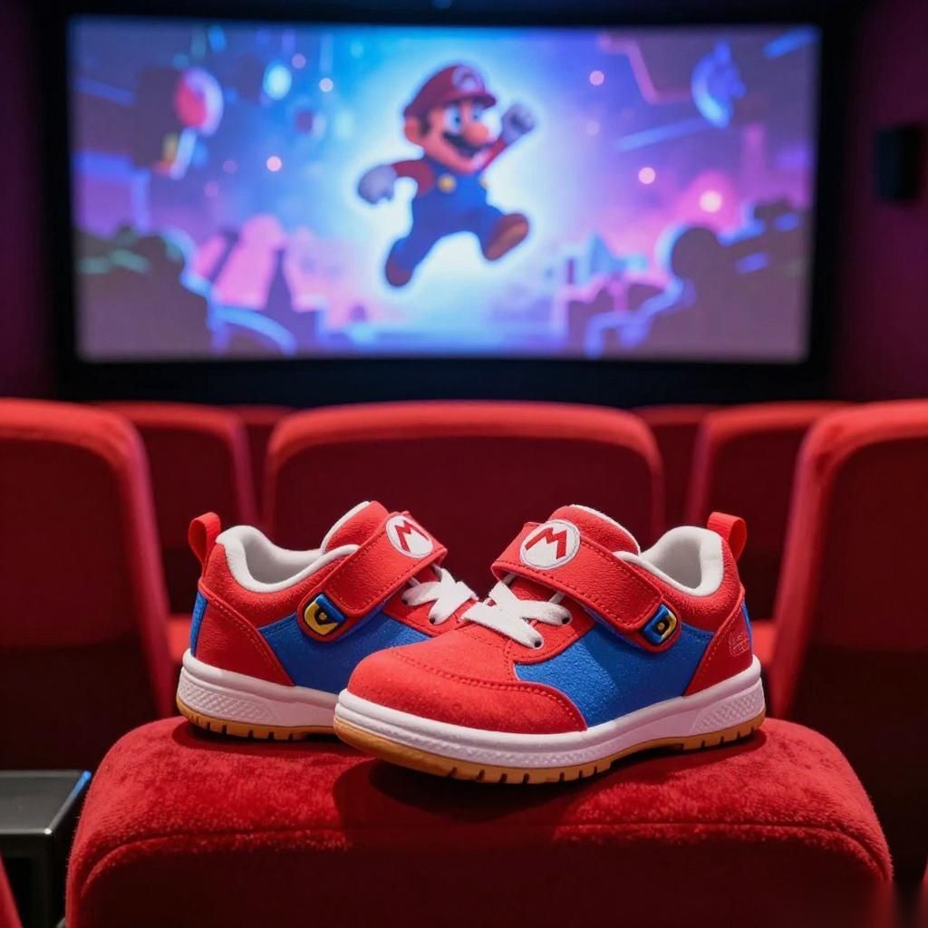 超级马力欧银河大电影亲子鞋，任天堂联名童鞋推荐