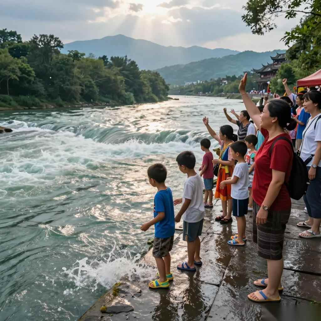 都江堰放水节亲子游怎么穿？儿童凉鞋与非遗穿搭推荐