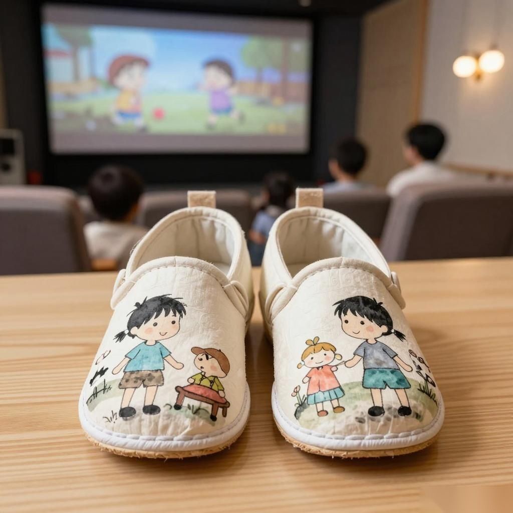 动画《燃比娃》宣纸手绘童鞋，亲子观影传承文化