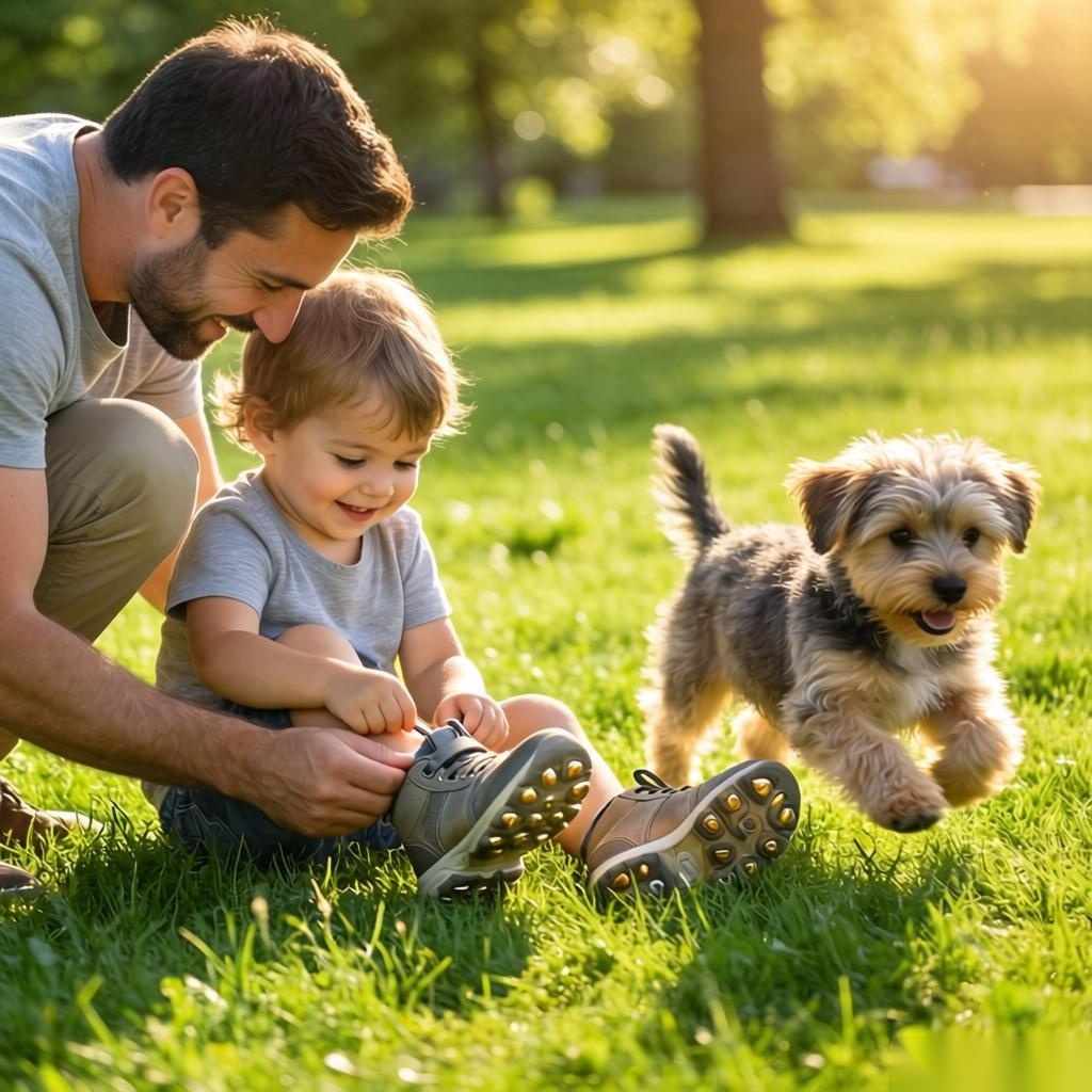 耐磨防抓童鞋：金诺亚太宠物展人宠同游必备