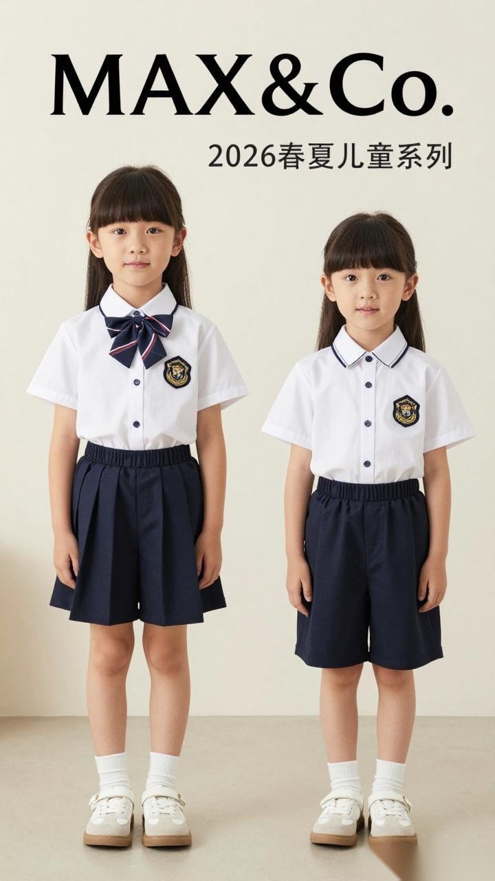 MAX&Co.2026春夏儿童系列：学院风与潮童运动鞋完美结合