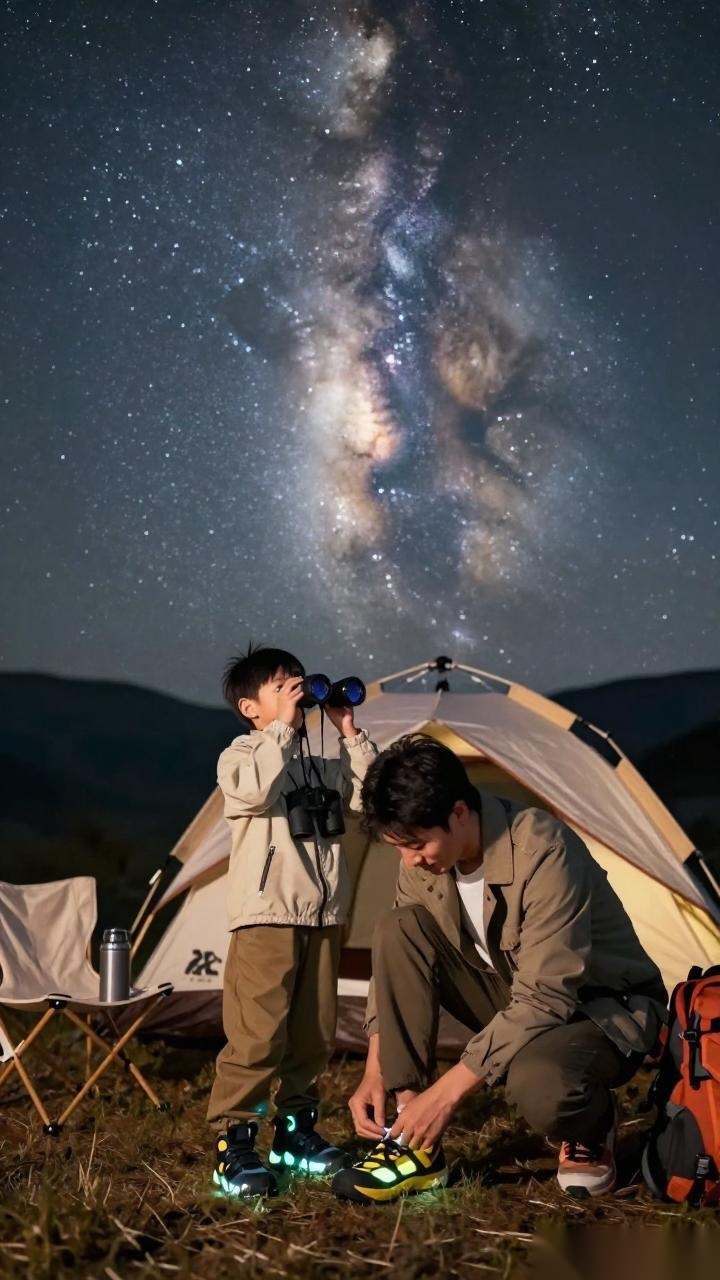 天琴座流星雨亲子观星怎么选鞋？夜光防滑童鞋推荐