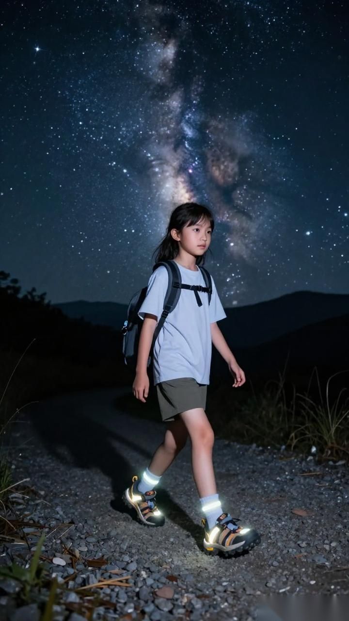 天琴座流星雨亲子观星怎么选鞋？夜光防滑童鞋推荐