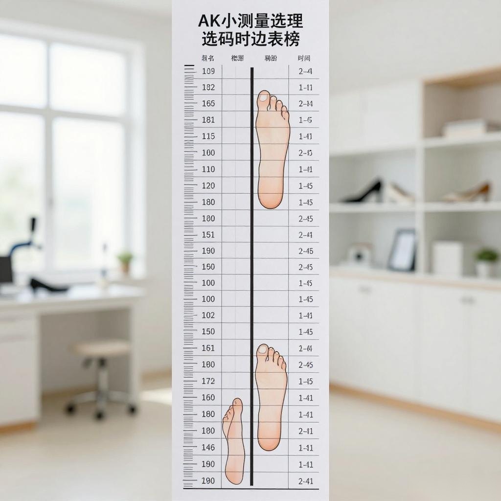 如何精准选鞋：量脚选尺码内长对照表科学测趾