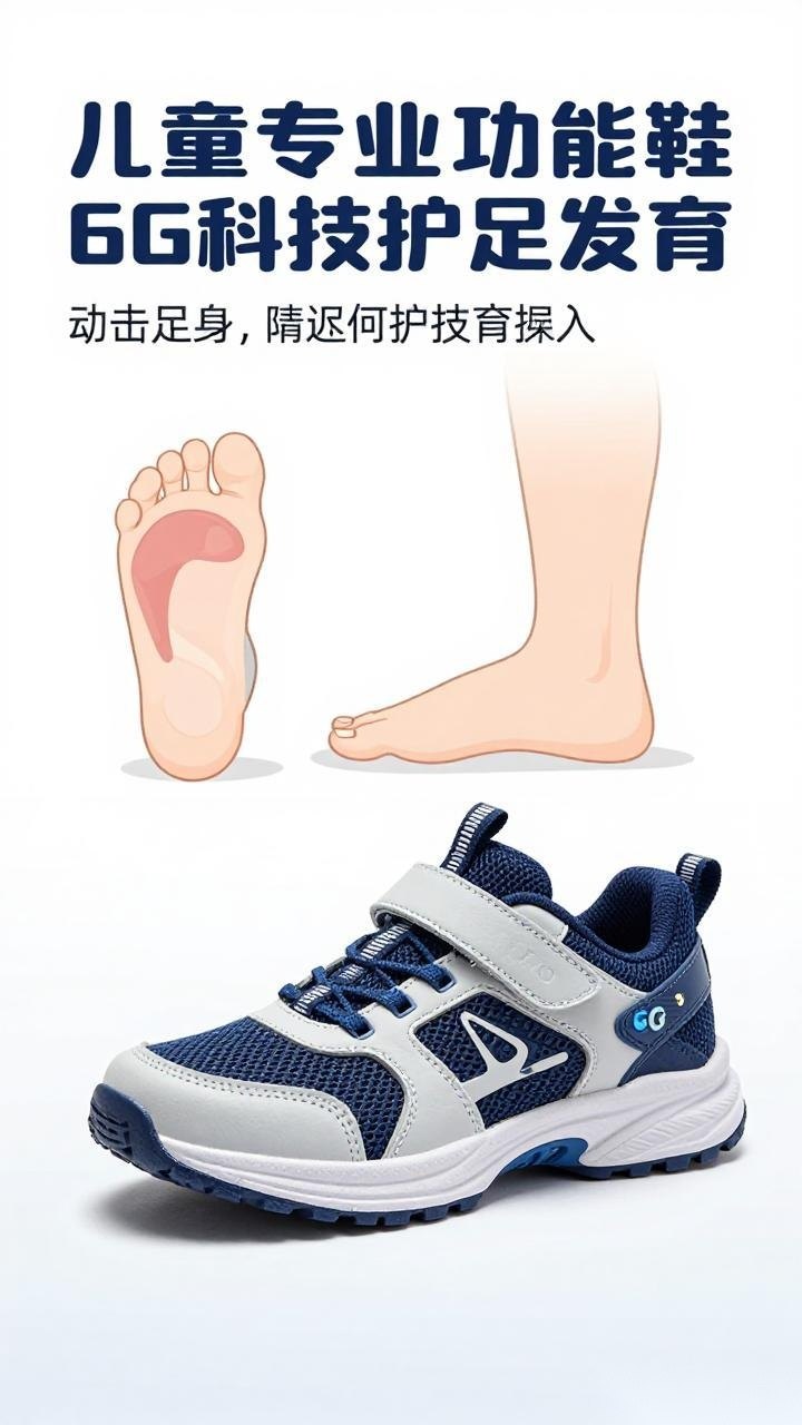 儿童机能鞋怎么选?足弓承托与6G科技详解(图1) 儿童机能鞋怎么选?足弓承托与6G科技详解