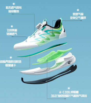 安踏儿童追风 7 代加绒保暖跑鞋（2025 冬季款）-第2张图
