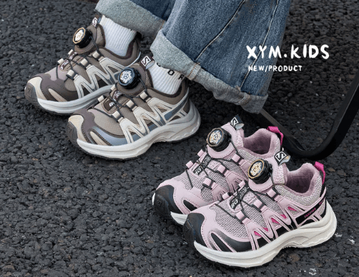 2025 冬季儿童旋转扣加绒运动鞋-第1张图