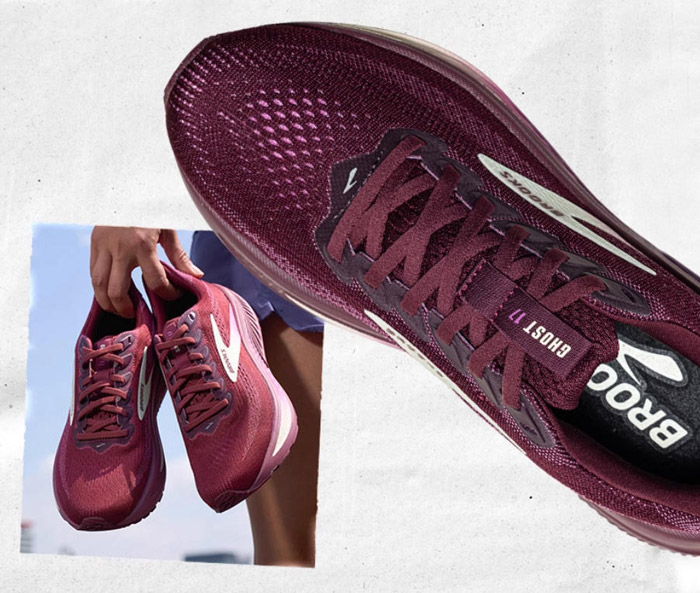 BROOKS 2025秋季重磅首发：幽灵17酒红女士跑鞋上市图片6