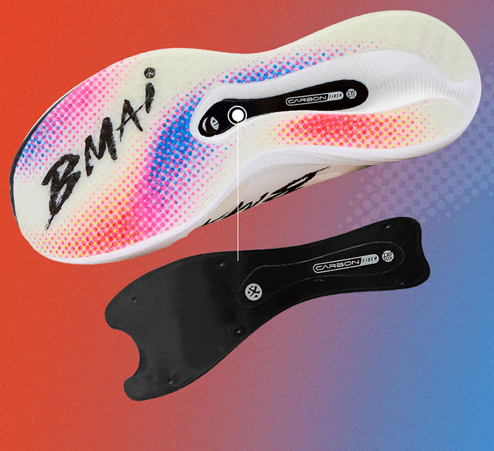 必迈全新惊碳FLY PLUS专业马拉松竞速碳板跑鞋重磅上市图片3