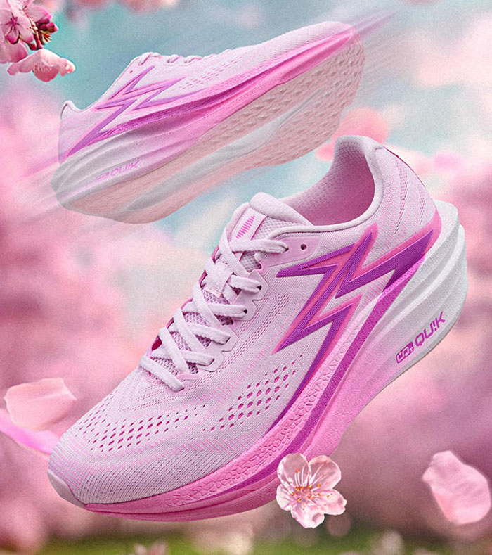 361度飞燃4.5MIX「桃花韵」重磅开售：400元内竞速跑鞋，颜值与性能的秋冬突围图片