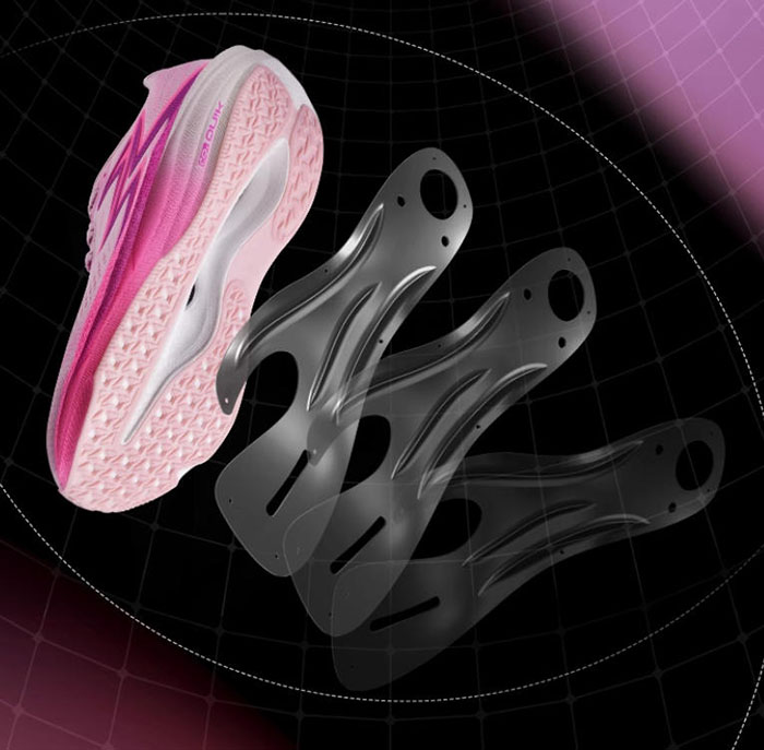 361度飞燃4.5MIX「桃花韵」重磅开售：400元内竞速跑鞋，颜值与性能的秋冬突围图片4