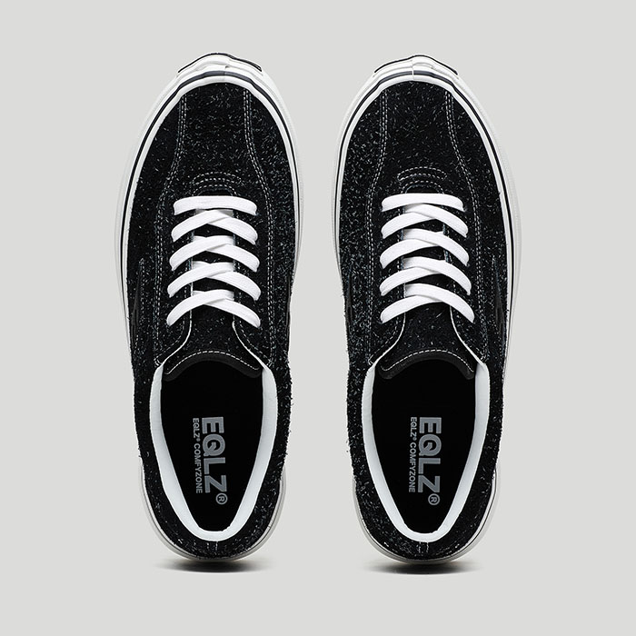 草牌新鞋2025秋季EQLZ 404 ELITE S「霜羽黑」硫化板鞋上市图片3