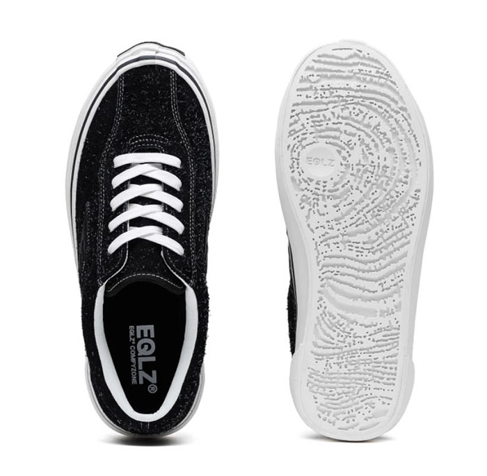 草牌新鞋2025秋季EQLZ 404 ELITE S「霜羽黑」硫化板鞋上市图片10