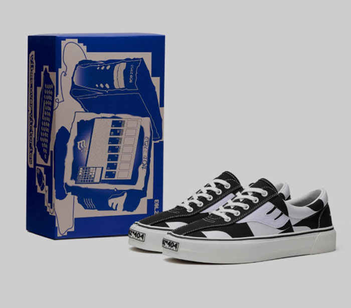 EQLZ「草牌」2025秋季新款404 ICON噪点黑白板鞋破界登场图片1