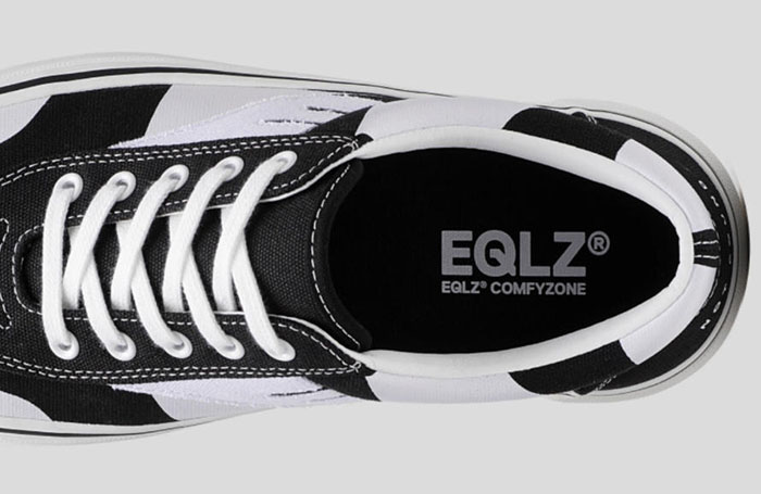 EQLZ「草牌」2025秋季新款404 ICON噪点黑白板鞋破界登场图片10