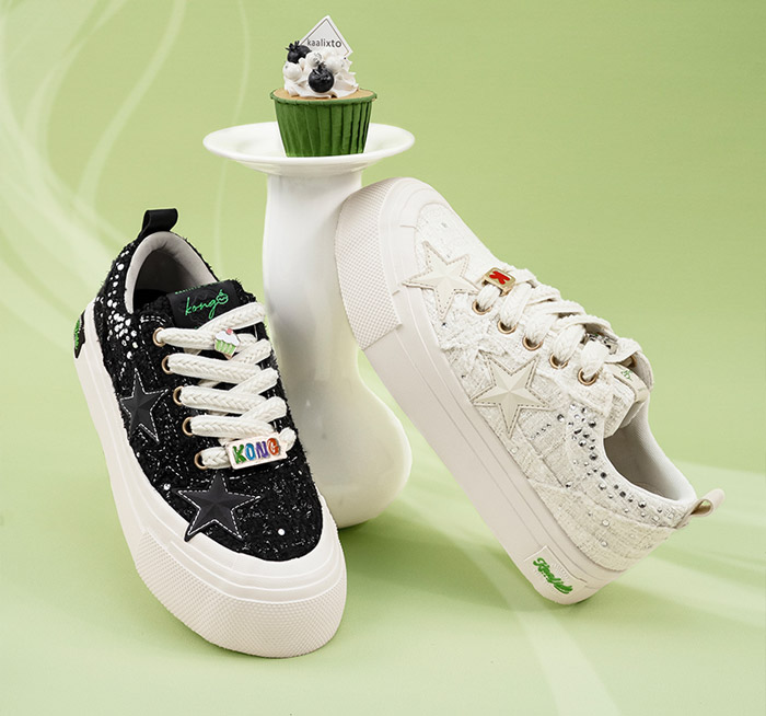 甜酷风天花板来袭！Kaalixto × KONG控 2025秋季联名帆布鞋重磅上市图片1