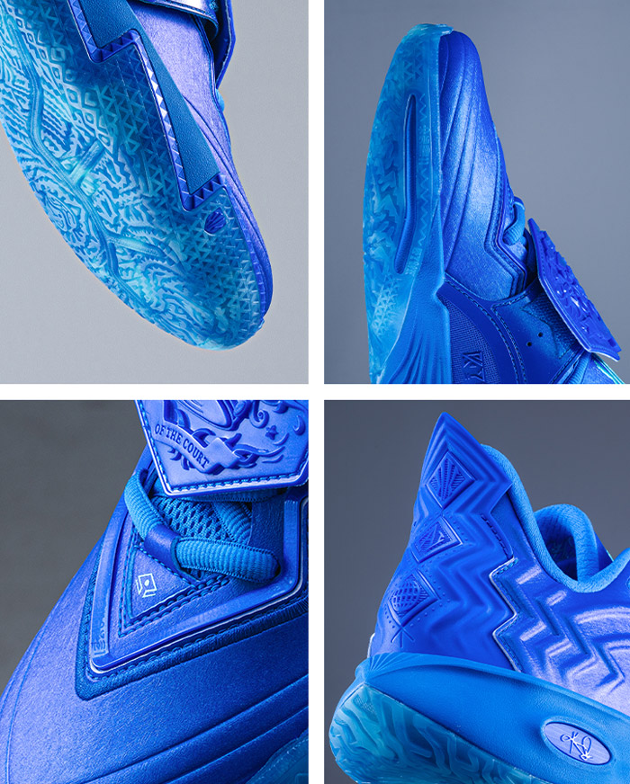 2025全新安踏欧文二代「单挑王」纯蓝篮球鞋上市图片6