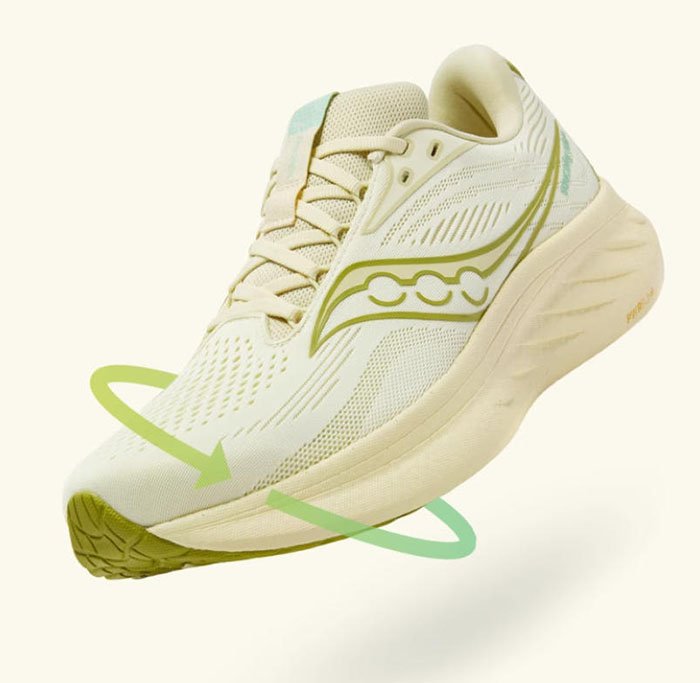 索康尼2025秋季全新黄绿配色驭途18跑鞋登场图片5