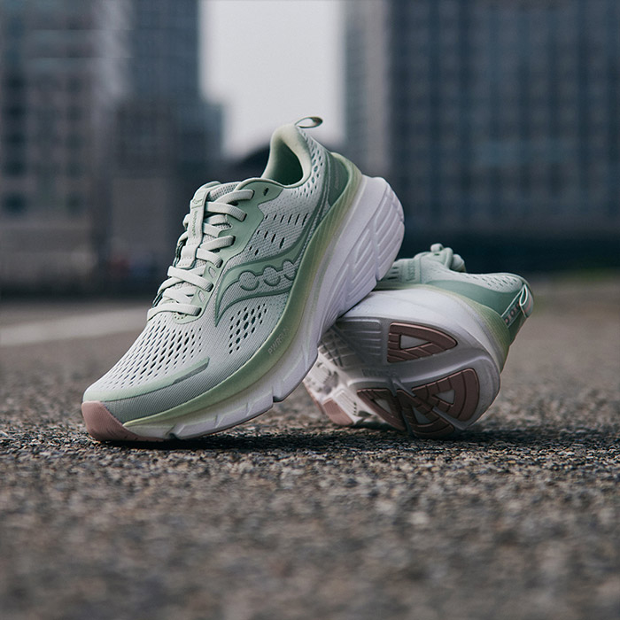 索康尼2025全新浅绿和灰粉配色GUIDE向导18女士跑鞋上市图片10