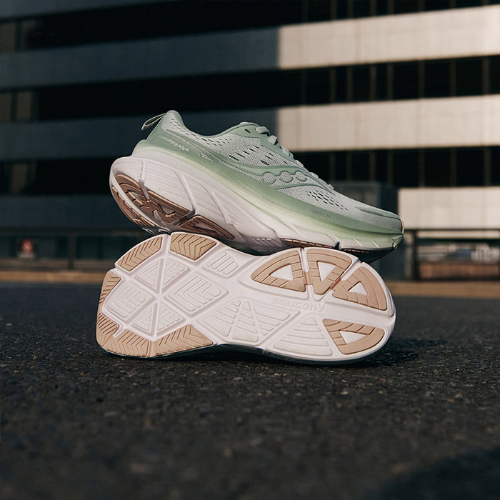 索康尼2025全新浅绿和灰粉配色GUIDE向导18女士跑鞋上市图片13