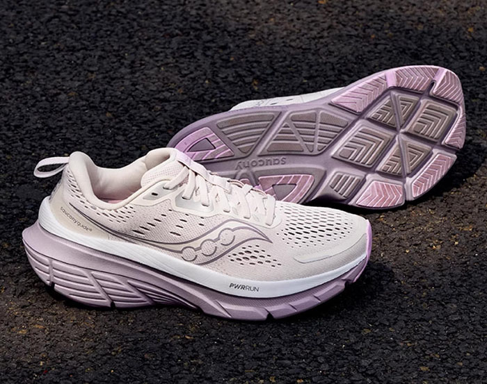 索康尼2025全新浅绿和灰粉配色GUIDE向导18女士跑鞋上市图片7