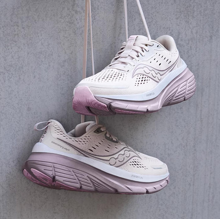 索康尼2025全新浅绿和灰粉配色GUIDE向导18女士跑鞋上市图片8