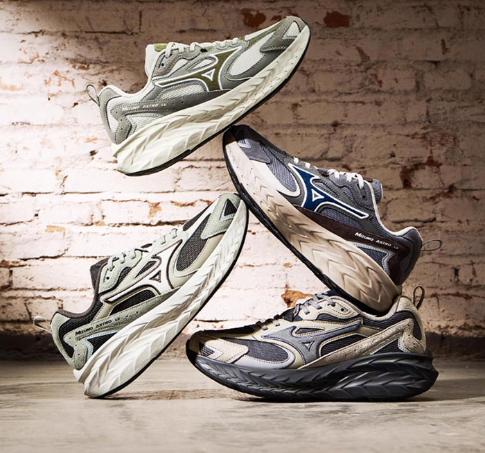 美津浓全新2025秋冬ASTRO LS系列厚底运动鞋登场图片