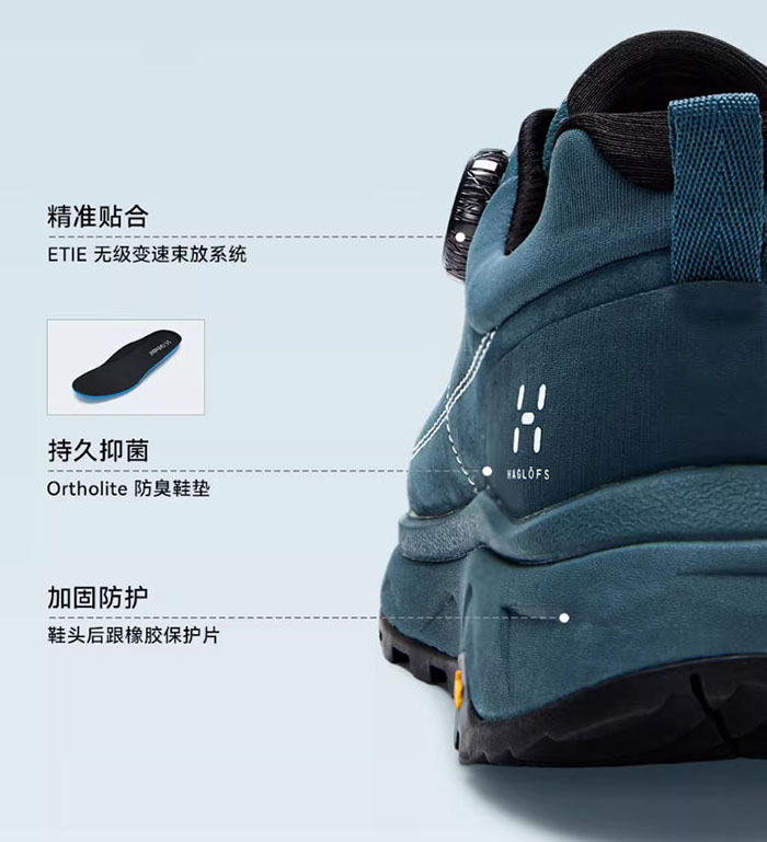 Haglöfs「火柴棍」2025秋季新款Notie GTX防水徒步鞋上市图片6