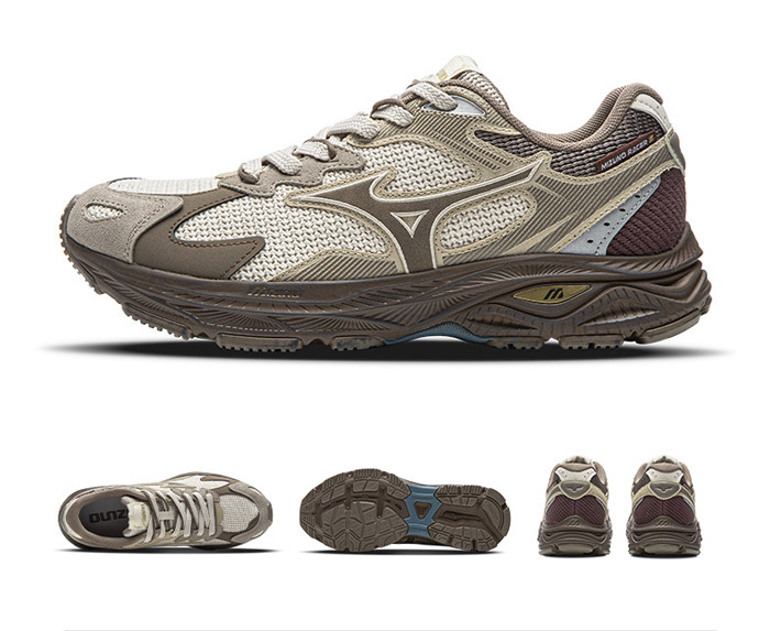 美津浓2026新年限定「雨褐色」RACER S复古跑鞋上市图片6