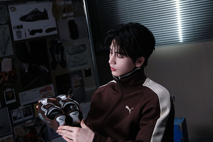 PUMA全新巧克力棕配色H-STREET  T头鞋焕新亮相 张凌赫解锁赛道与街头的美学新解图片3