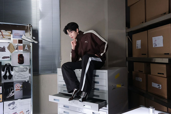 PUMA全新巧克力棕配色H-STREET  T头鞋焕新亮相 张凌赫解锁赛道与街头的美学新解图片4