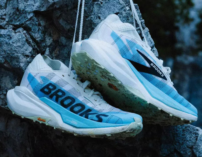 布鲁克斯2026春季新款蓝白色Cascadia山岩Elite越野跑鞋焕新登场图片5