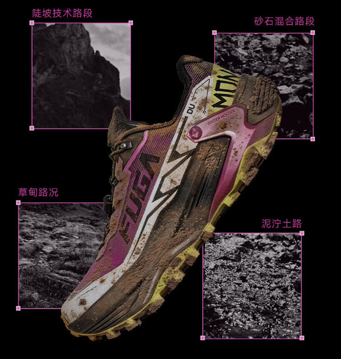 2026新款KAILAS FUGA DU MONSTER「电光紫粉」越野跑鞋上市图片3