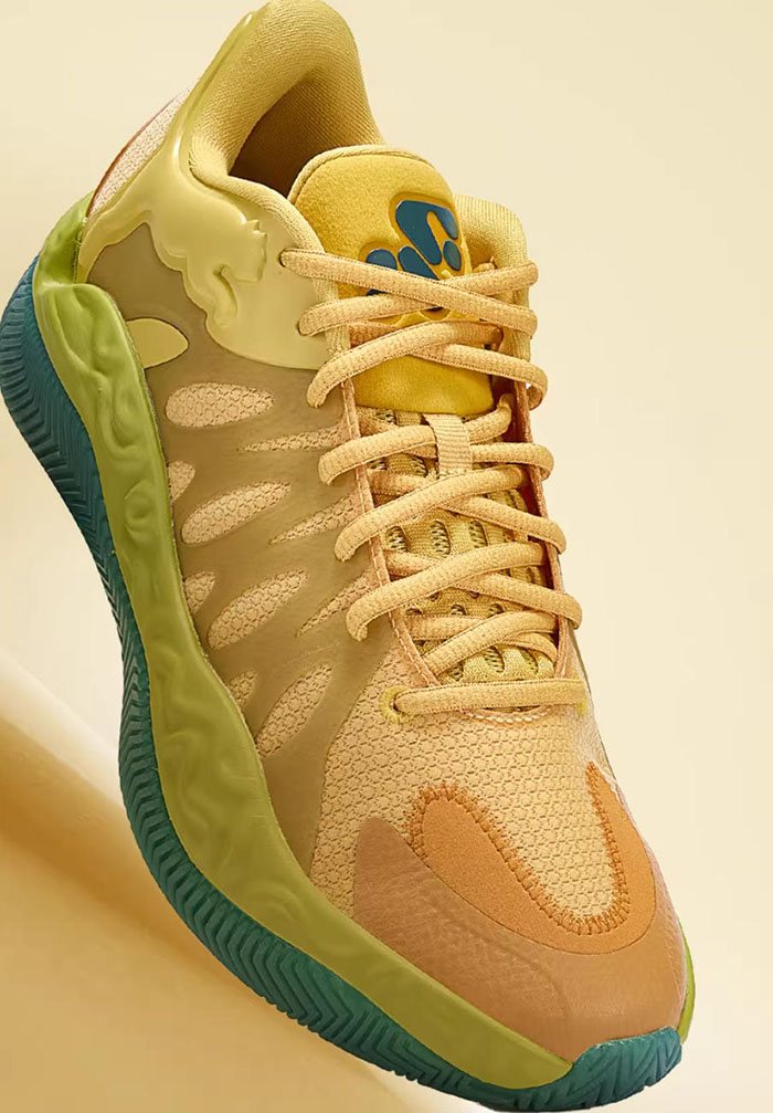 彪马HALI 1哈利伯顿一代签名篮球鞋全新芥菜黄配色正式发售图片6