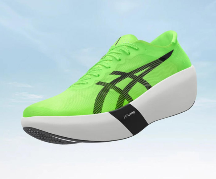 亚瑟士新款荧光绿METASPEED RAY碳板跑鞋登场图片3