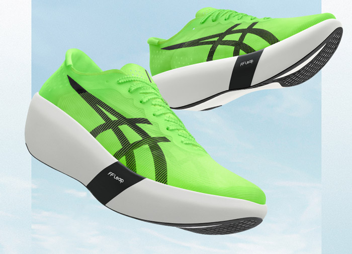 亚瑟士新款荧光绿METASPEED RAY碳板跑鞋登场图片6