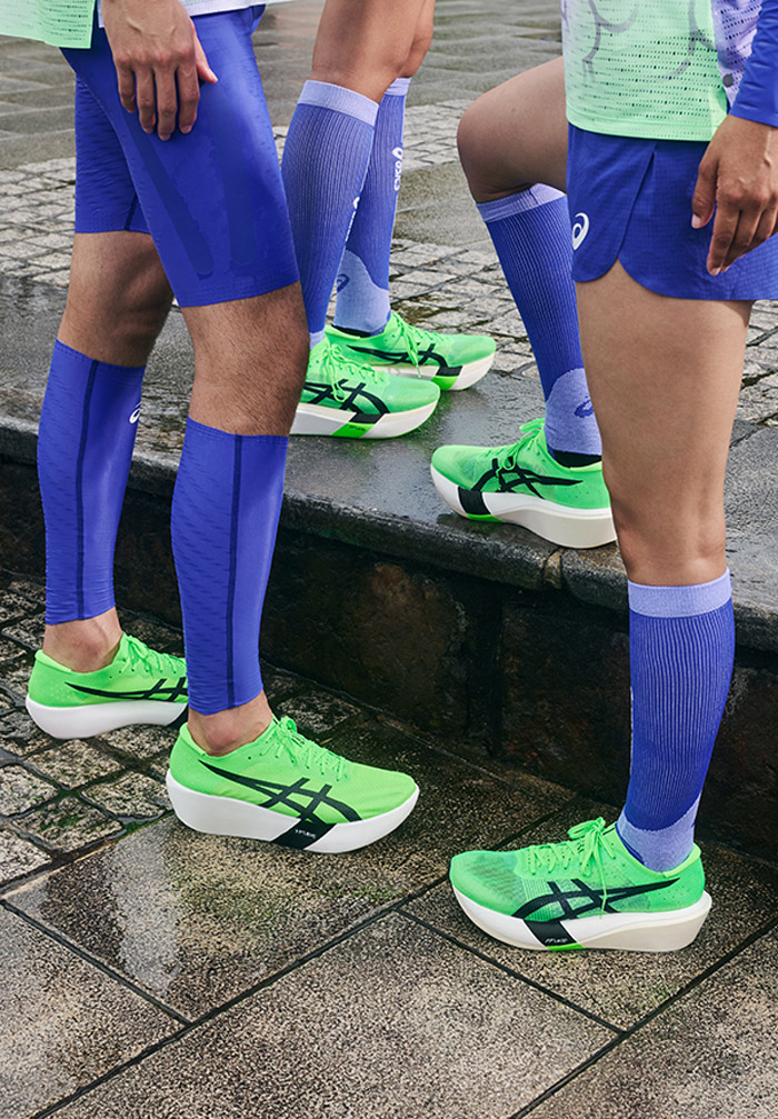 亚瑟士新款荧光绿METASPEED RAY碳板跑鞋登场图片1