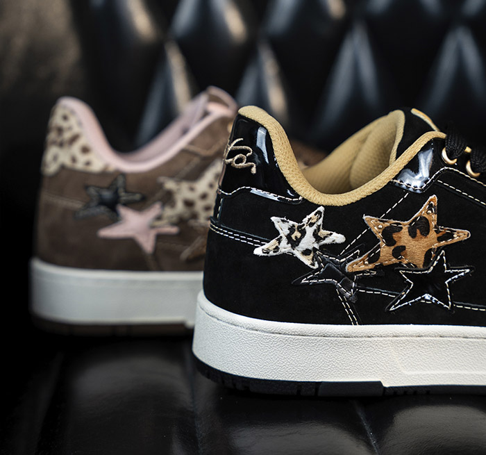 国潮Kaalixto 2025秋季新款克罗心豹纹星星鞋发售图片3 国潮Kaalixto 2025秋季新款克罗心豹纹星星鞋发售图片3