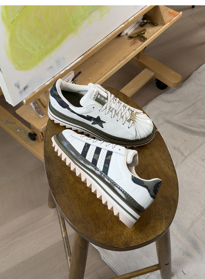 adidas Originals × BAPE® × CLOT联名Superstar贝壳头发售预告图片3