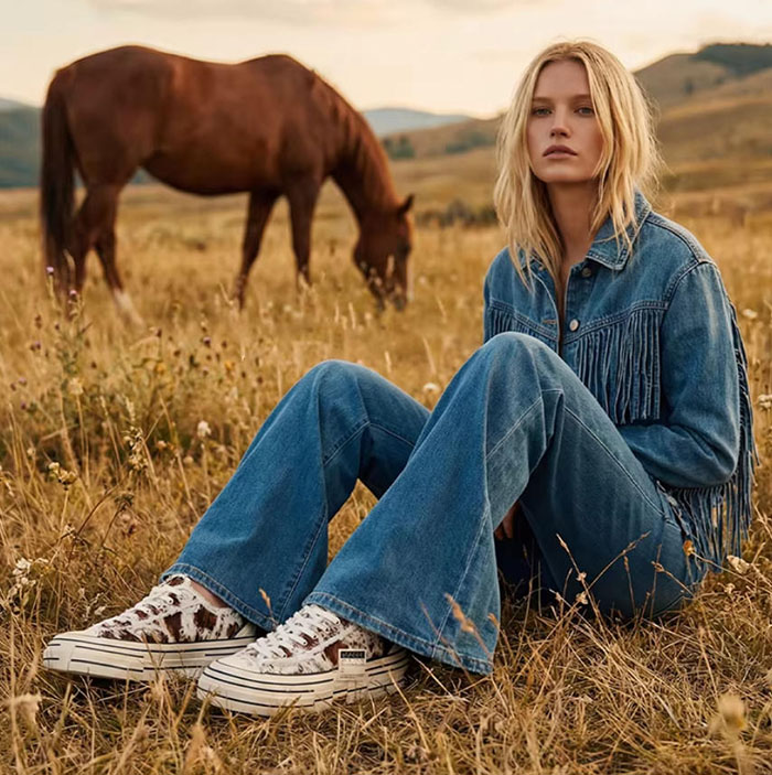 潮人必冲！xVESSEL 2026新品奶牛纹帆布鞋限时开抢图片