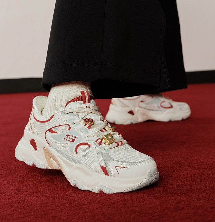 成毅同款加持！斯凯奇2026马年开运熊闪穿老爹鞋发售图片3