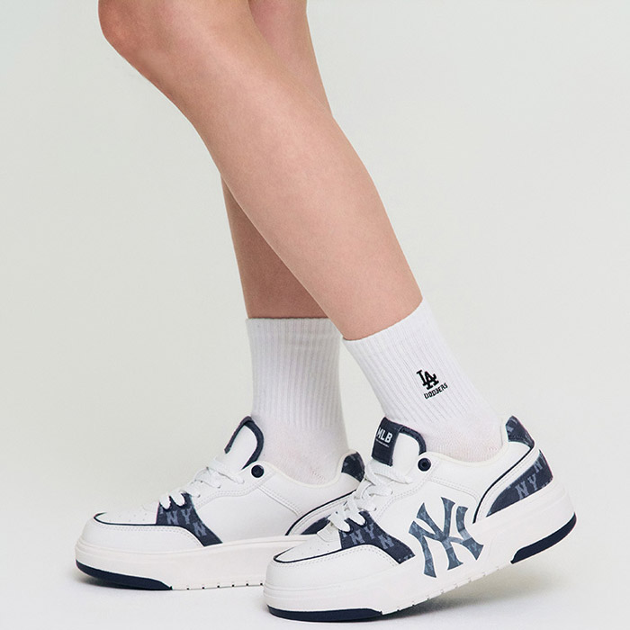 MLB 2025秋冬张凌赫同款老花增高学长鞋重磅登场图片4